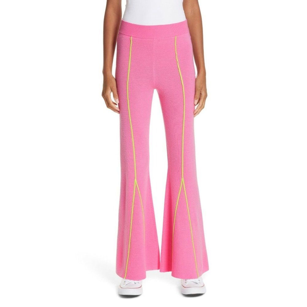 VICTOR GLEMAUD Knitted Flare Wool Pants $1200 SIZE L